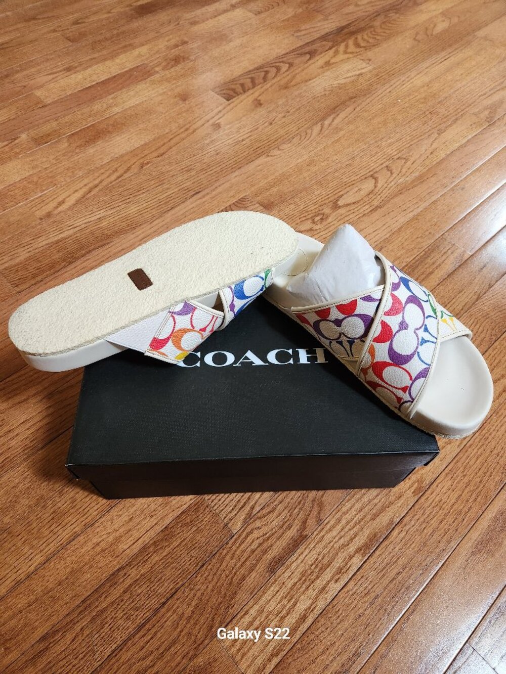 Unisex Coach sandals. Men size 12